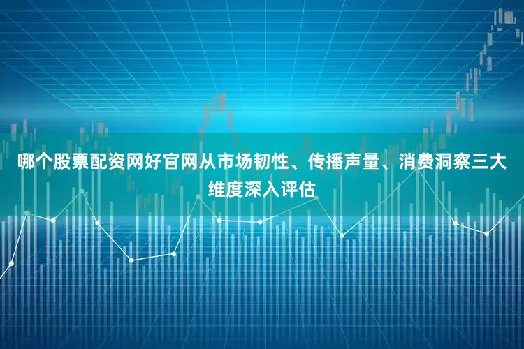 哪个股票配资网好官网从市场韧性、传播声量、消费洞察三大维度深入评估