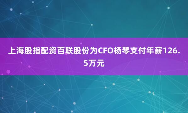 上海股指配资百联股份为CFO杨琴支付年薪126.5万元